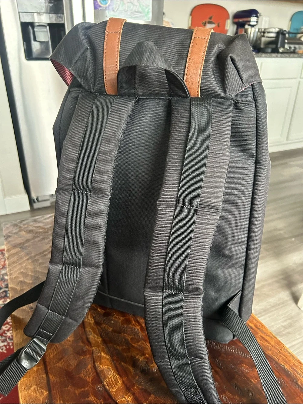 Herschel Supply Co. Retreat Backpack Black Canvas School Travel Laptop Bag